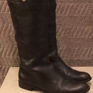 Coach Cayden Brown Smooth Napa Leather Tall Women’s Riding Boots.
